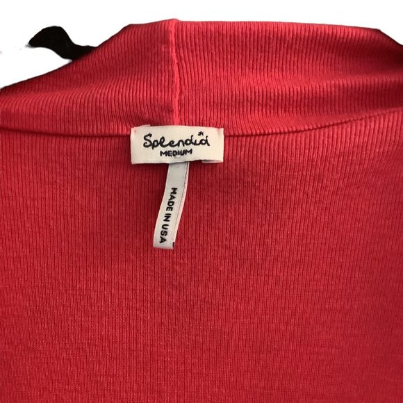 SPLENDID Bright Pink SUPER SOFT Open Flowy Cardigan- Size Medium - Picture 7 of 10